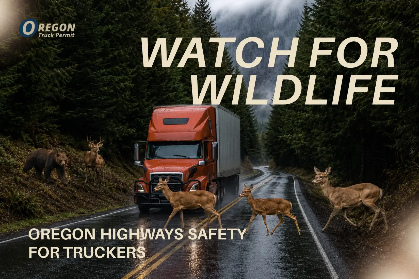 Read more about the article Oregon Wildlife Safety for Truckers: Highway Risks Drivers Can’t Ignore