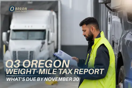 Q3 Oregon Weight-Mile Tax Report: What’s Due by November 30
